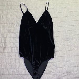 Velvet body suit